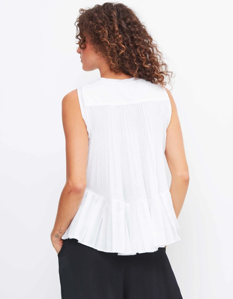 Pleat Back Top