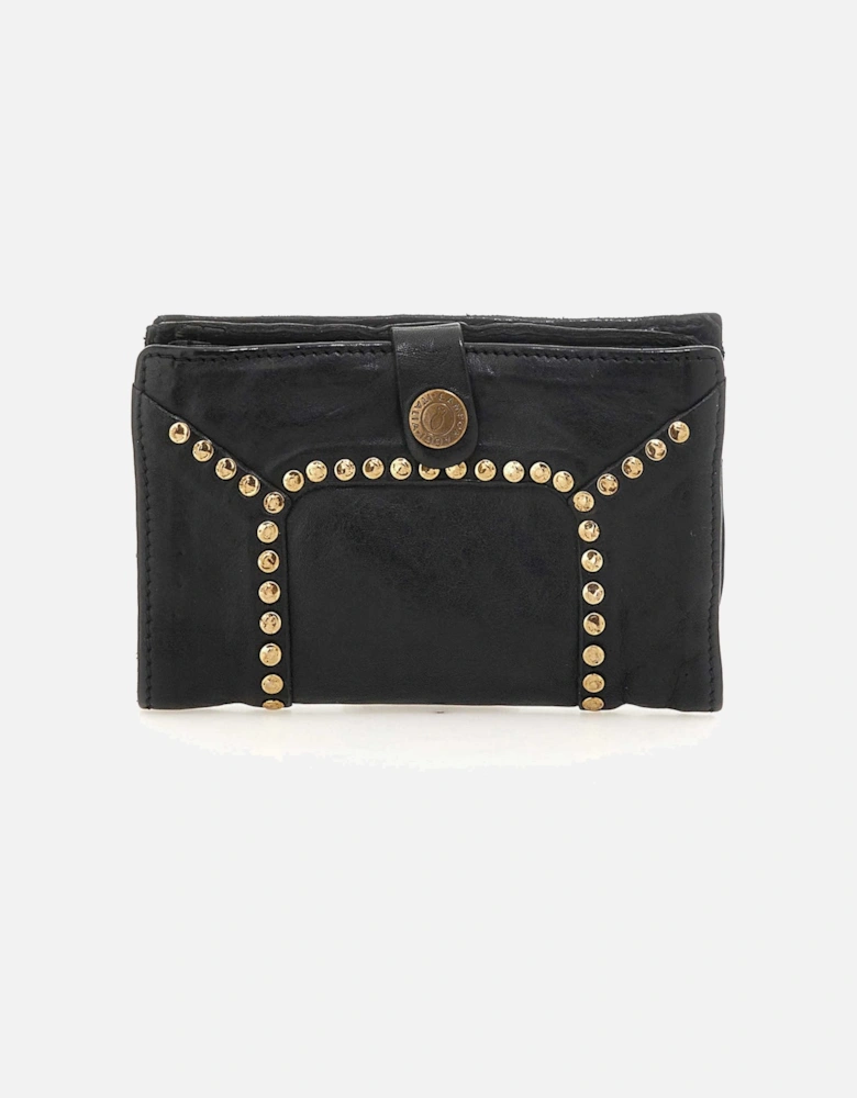 Leather Purse With Rivets