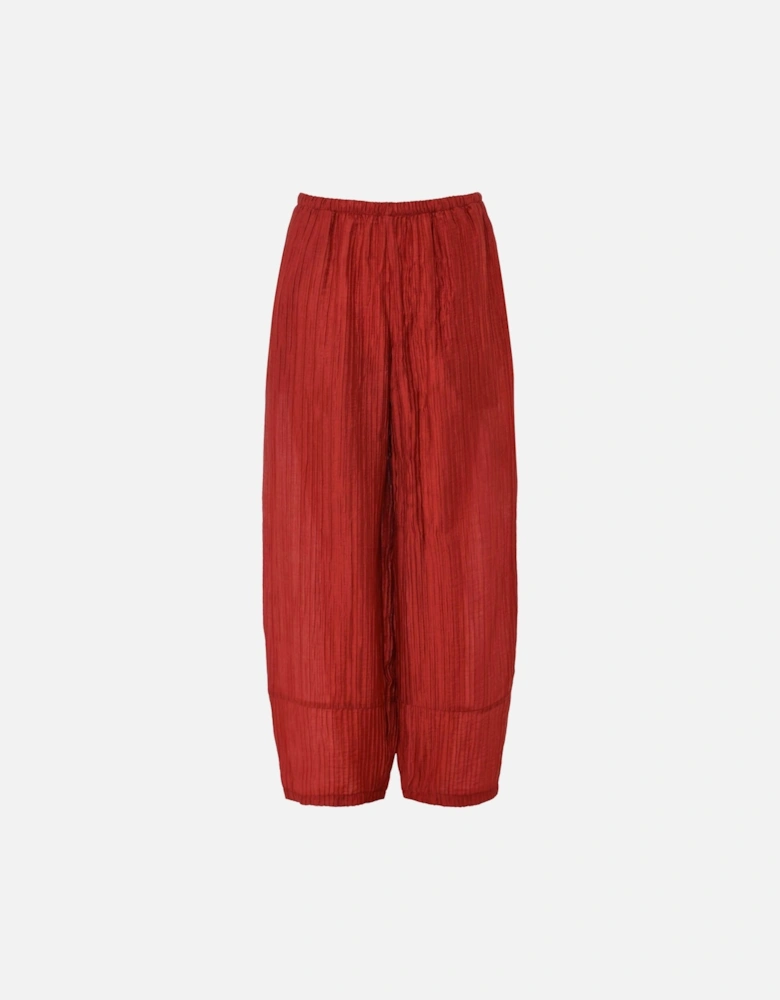 Pleated Cropped Trousers