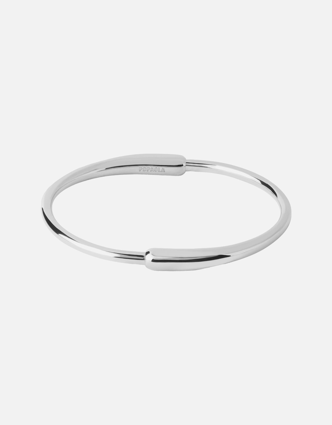 Women's Loop Bangle - Silver - Size: MEDIUM