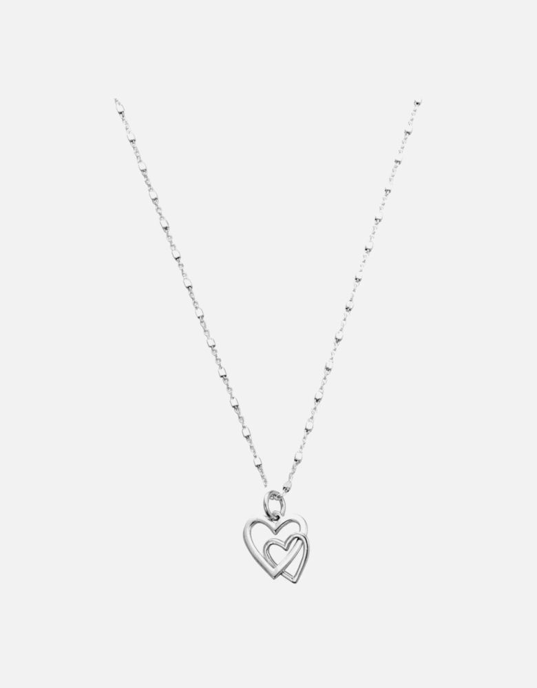 Cube Chain Love Heart Necklace