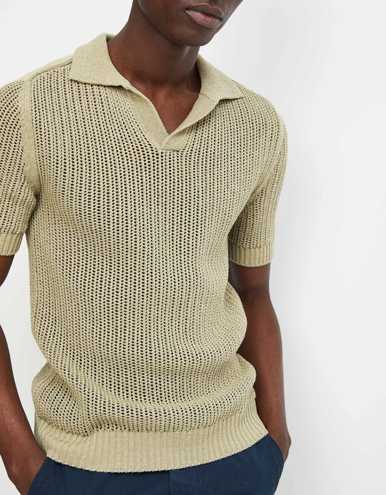 Knitted Polo Shirt