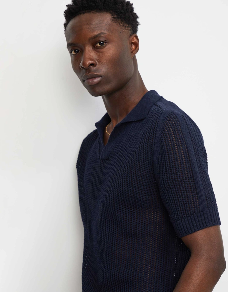 Knitted Polo Shirt