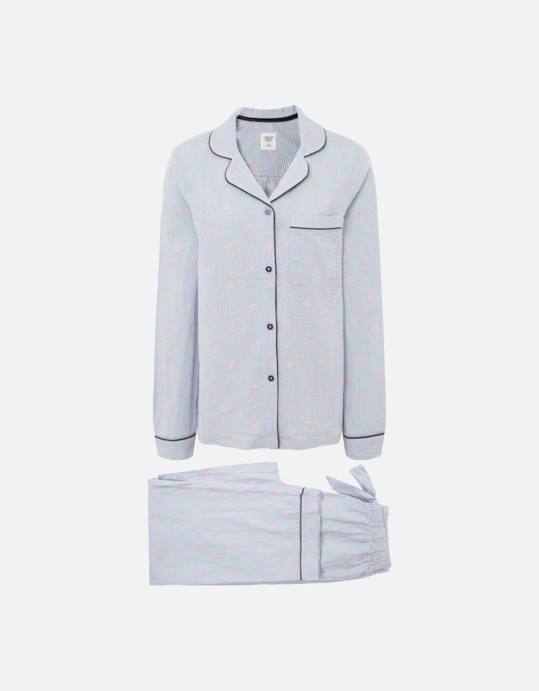 Starfish Stripe Print Long Pyjama Set