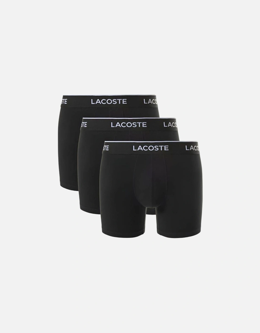 3-Pack Stretch Cotton Boxer Briefs, Black, 3 of 2
