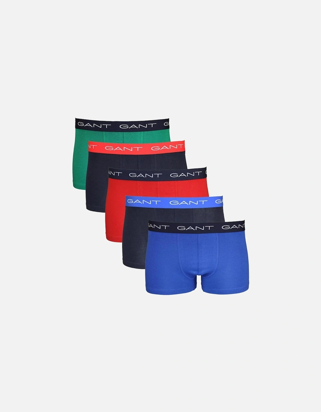 5-Pack Boxer Trunks In Solid Colours, 3 of 2