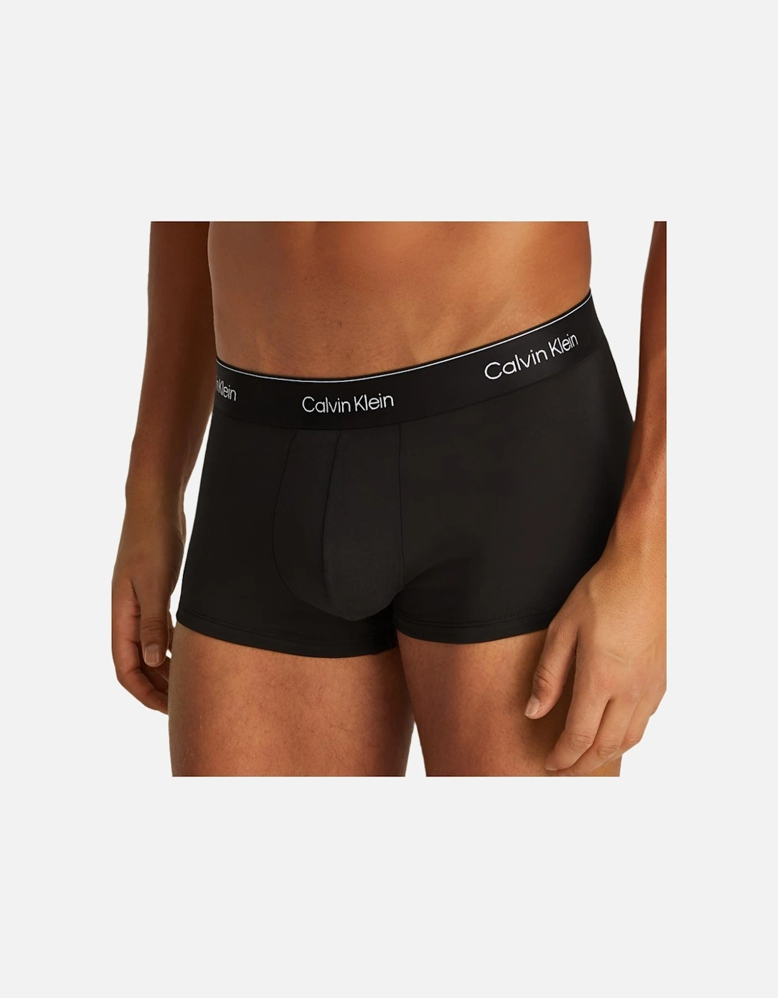 5-Pack Icon Cotton Stretch Low-Rise Boxer Trunks, Black