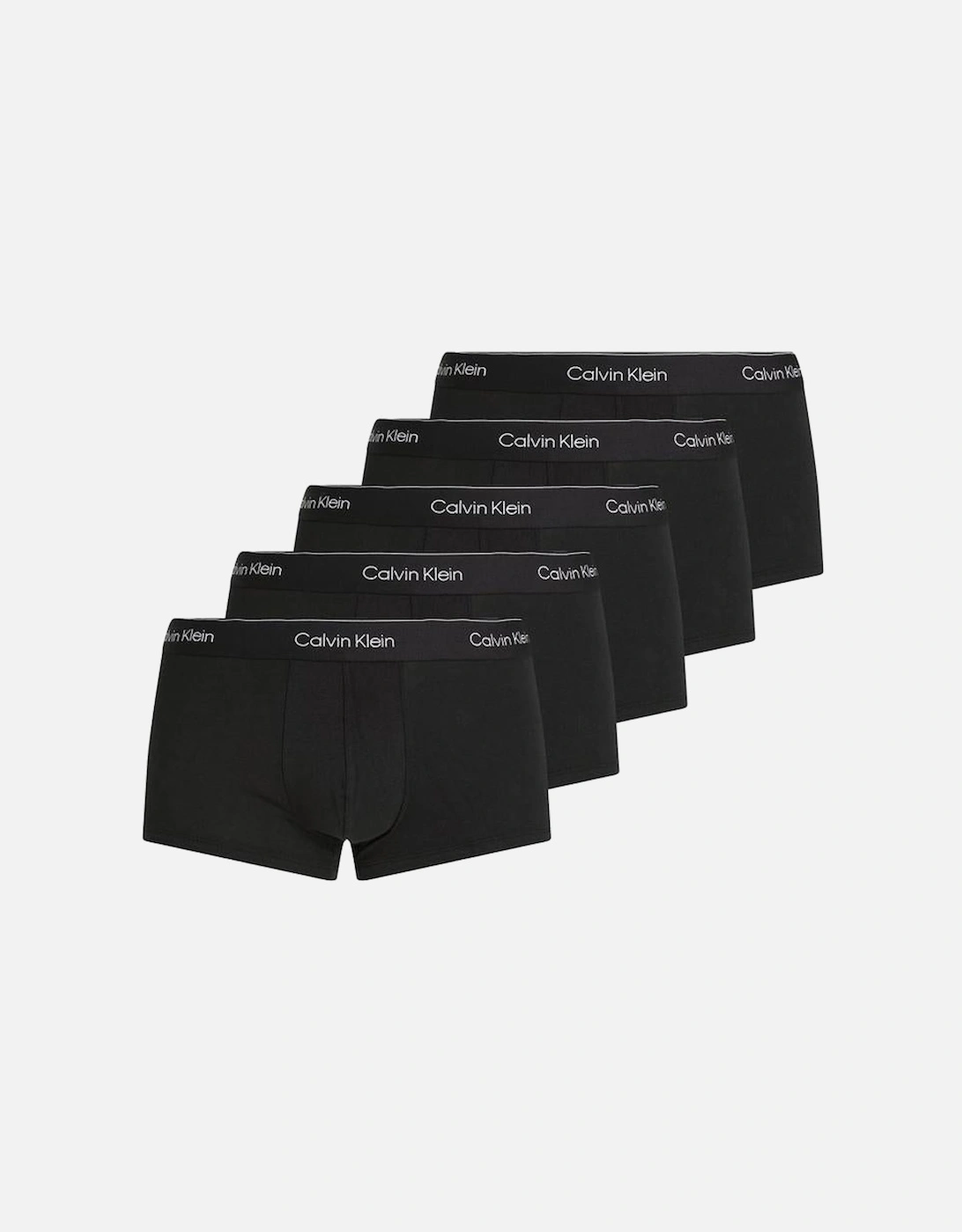 5-Pack Icon Cotton Stretch Low-Rise Boxer Trunks, Black, 4 of 3