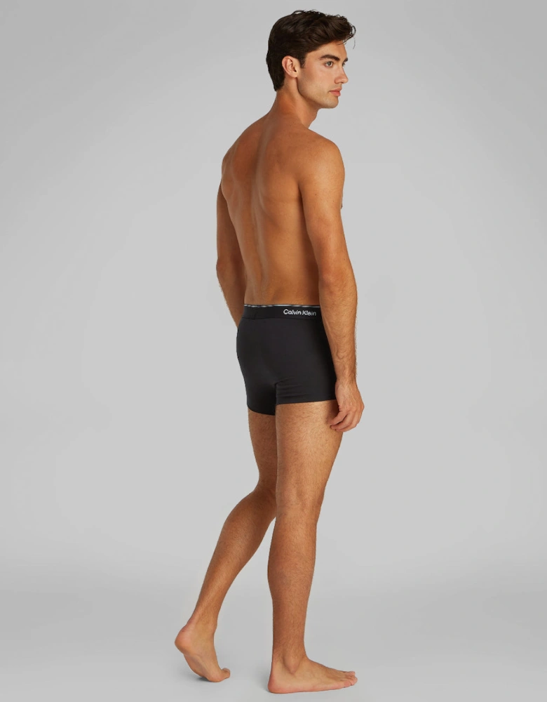 5-Pack Boxer Trunks Icon Cotton Stretch, Black