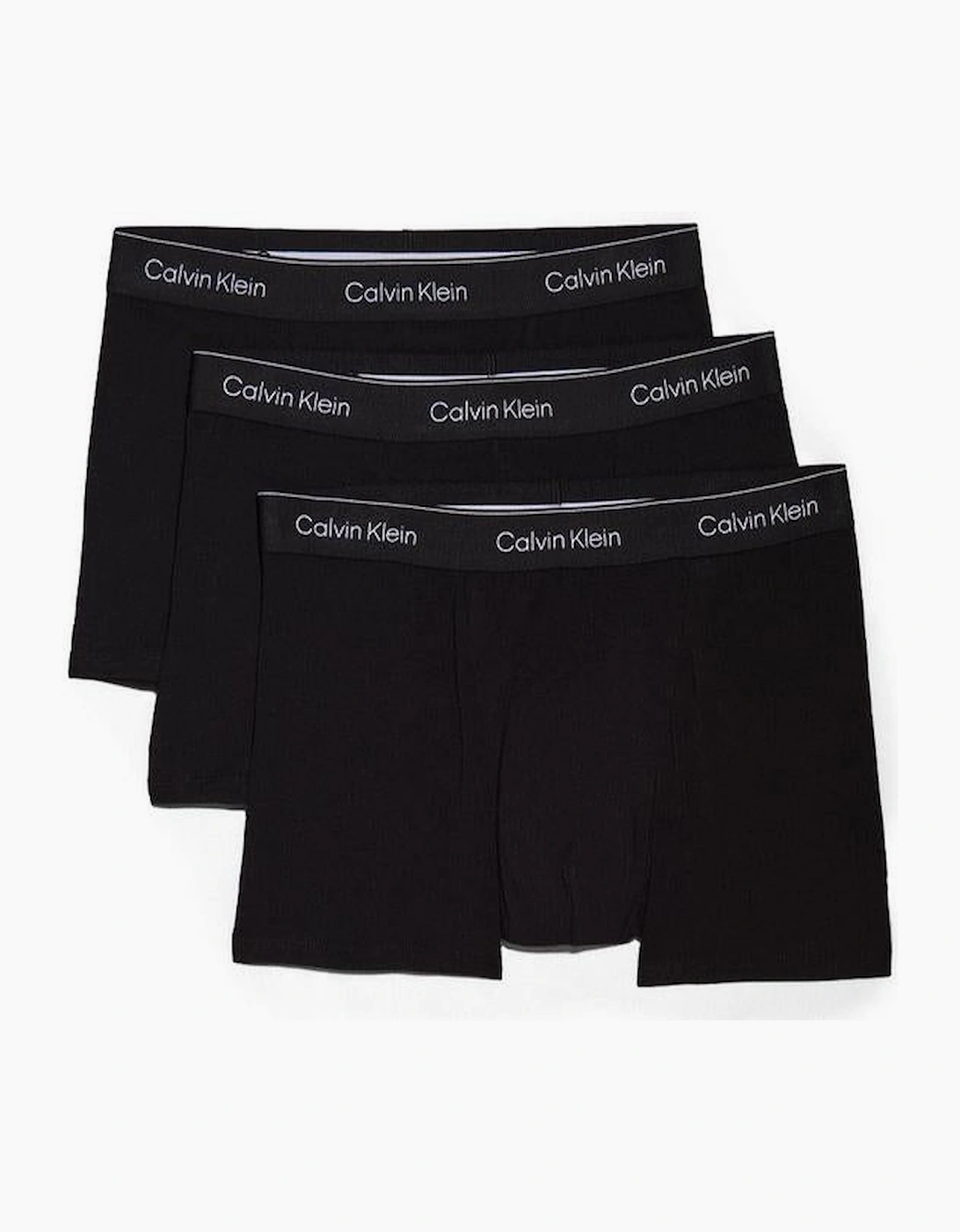 Calvin Klein Men's Black 3-Pack Relaxed Fit Icon Stretch Cotton Boxer Trunks, - : 32/30/31 Small