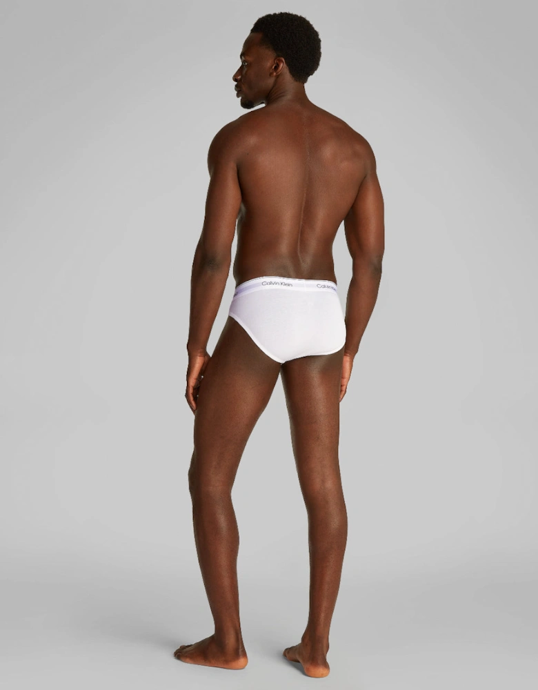 3-Pack Icon Cotton Stretch Men's Briefs, White