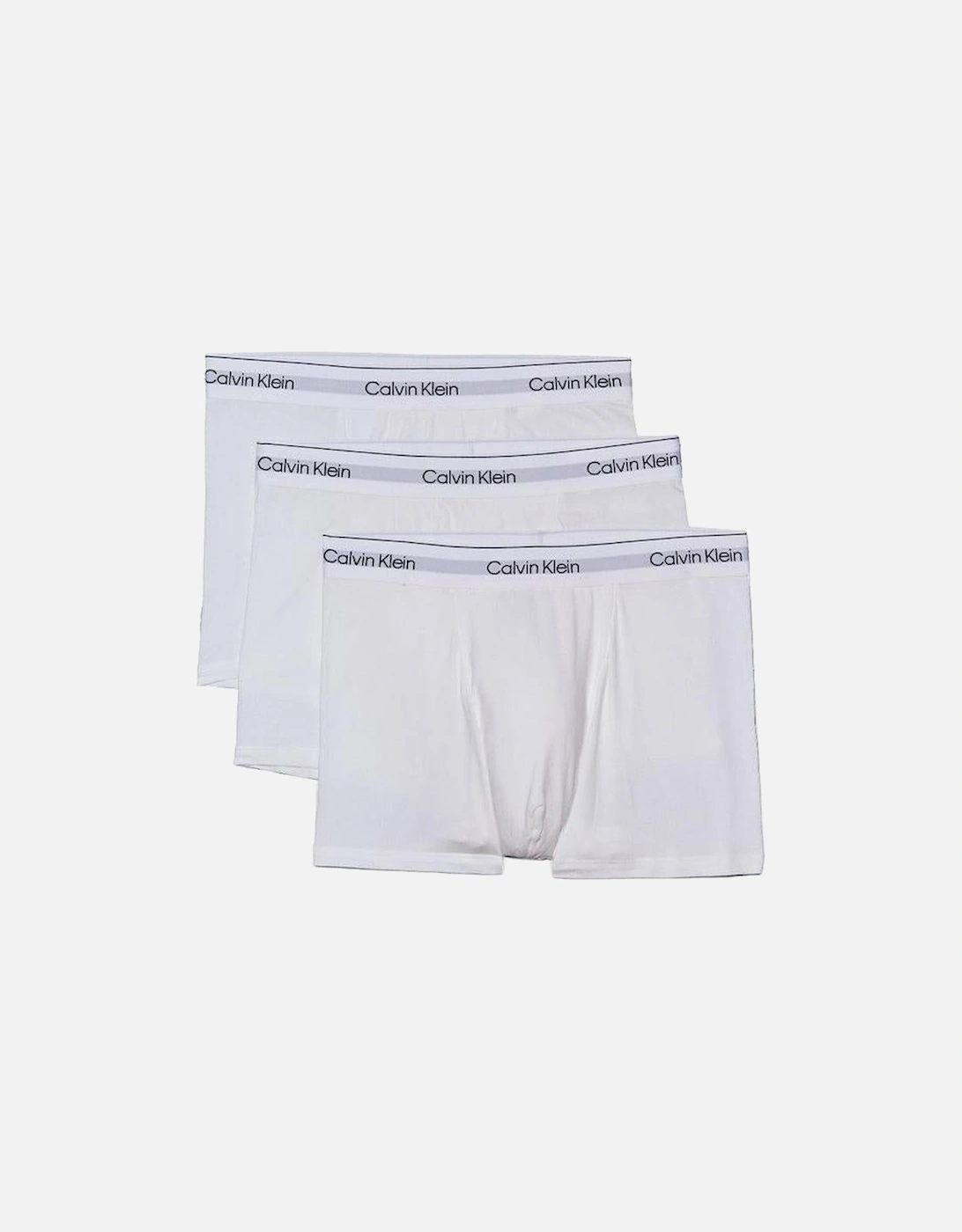 3-Pack Relaxed Fit Icon Cotton Stretch Boxer Trunks, White, 6 of 5
