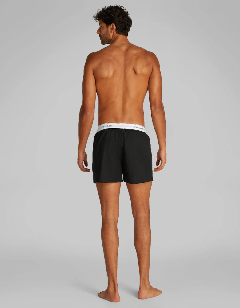 3-Pack Icon Cotton Stretch Slim Boxer Shorts, Black