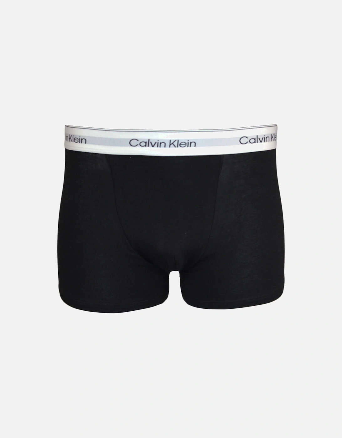 3-Pack Icon Cotton Stretch Relaxed Fit Boxer Trunks, Black/White/Grey Heather