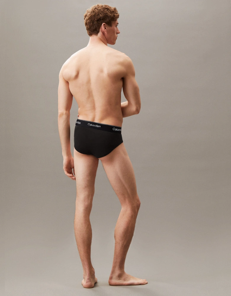 3-Pack Icon Cotton Stretch Briefs, Black