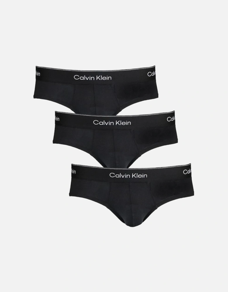 3-Pack Icon Cotton Stretch Briefs, Black