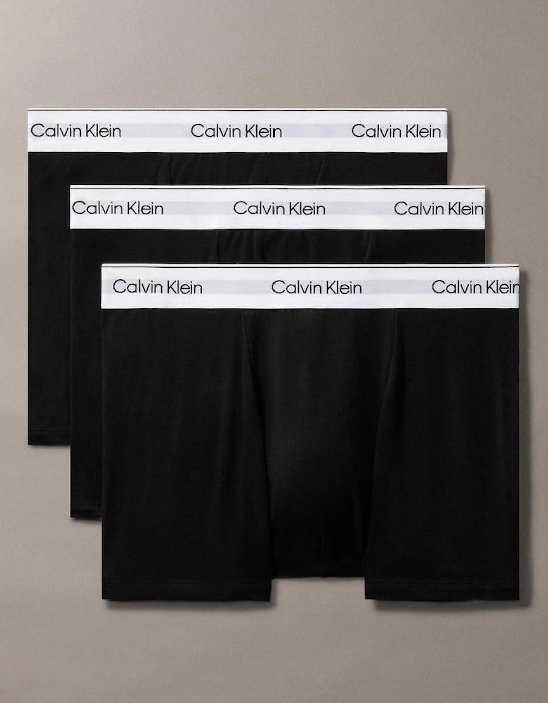 3-Pack Icon Cotton Stretch Relaxed Fit Boxer Trunks, Black/White, 5 of 4