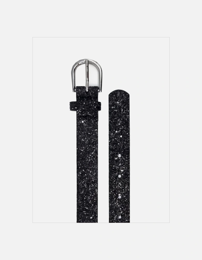 Glitterball Sparkly Belt - Black