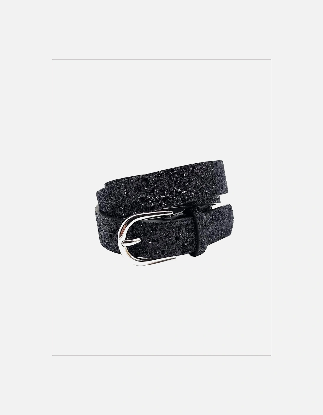 Nooki Design Women's Glitterball Sparkly Belt - Black - Size: SM