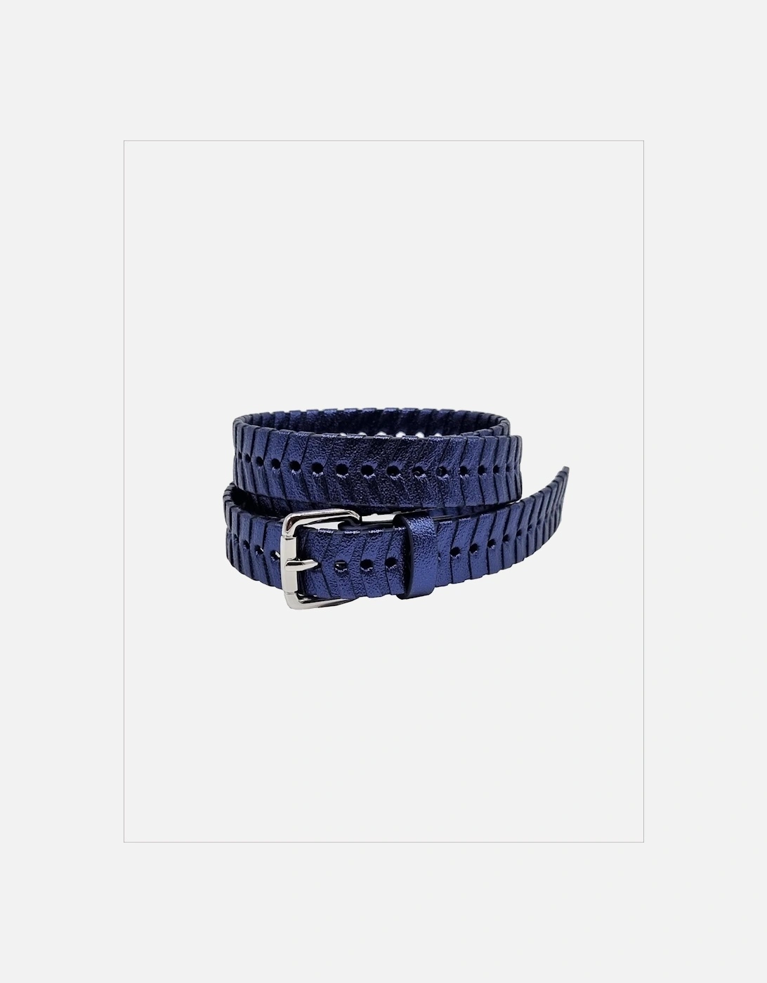Nooki Design Women's Bradley Woven Belt-Blue - Size: SM