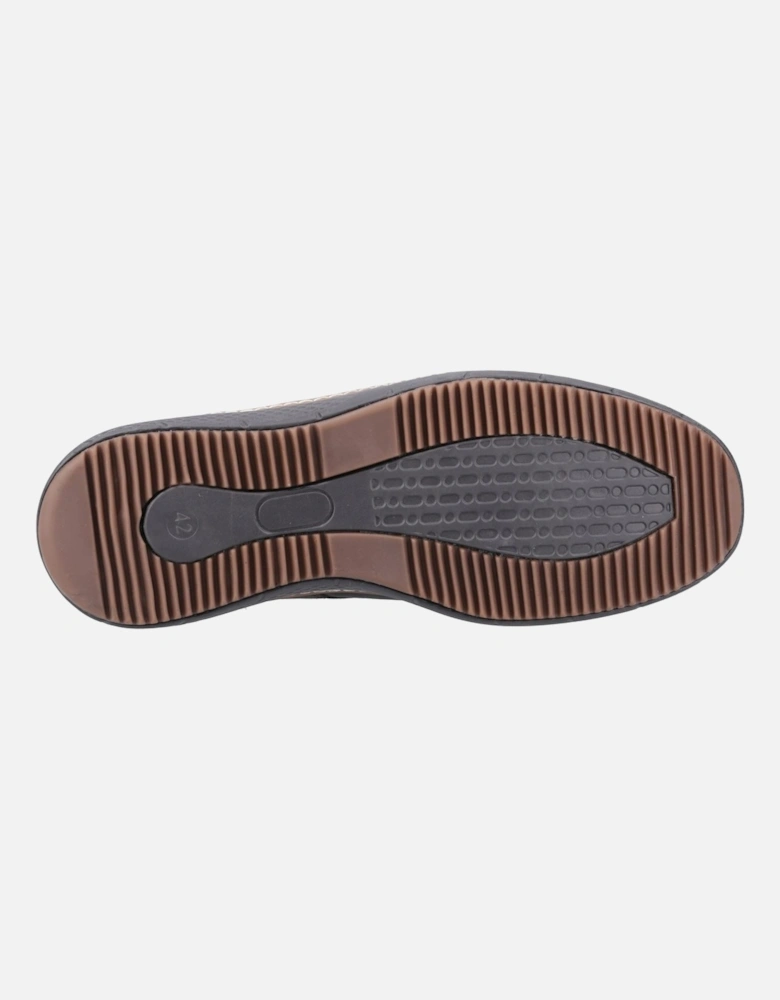 Kash Leather Men's Black Lace-Up Shoes