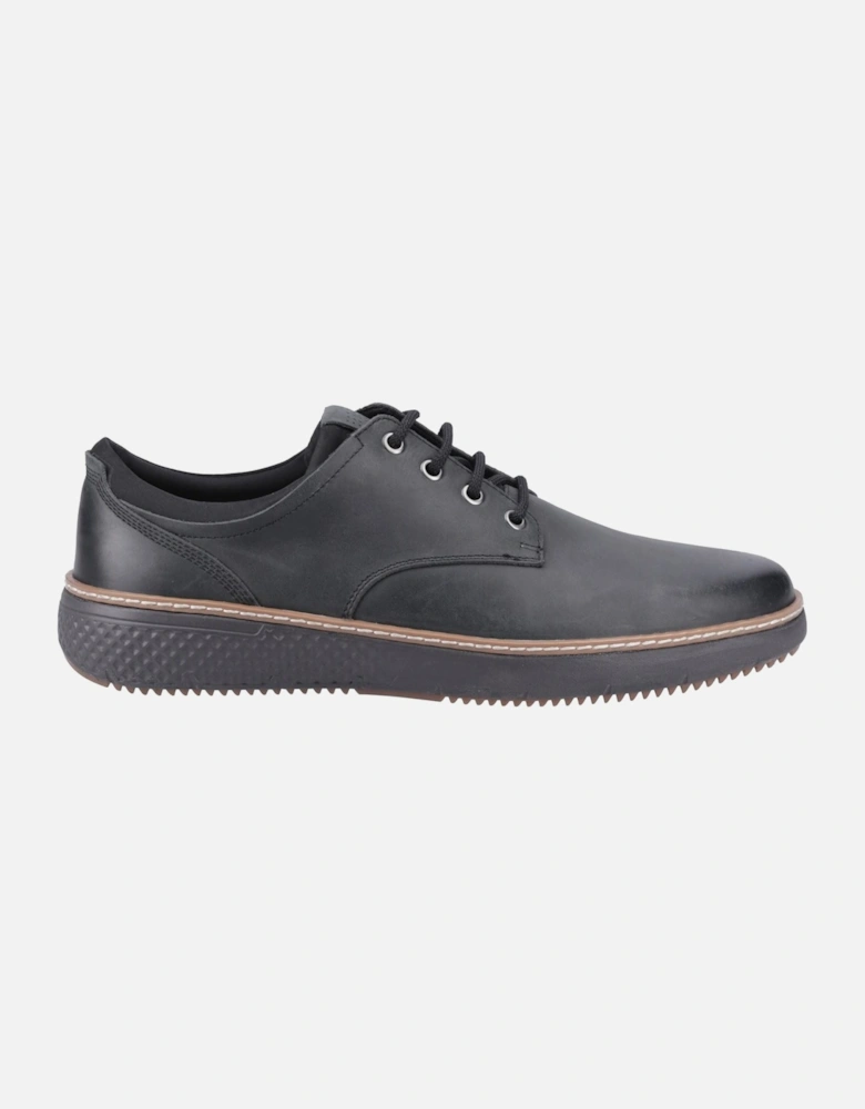 Kash Leather Men's Black Lace-Up Shoes