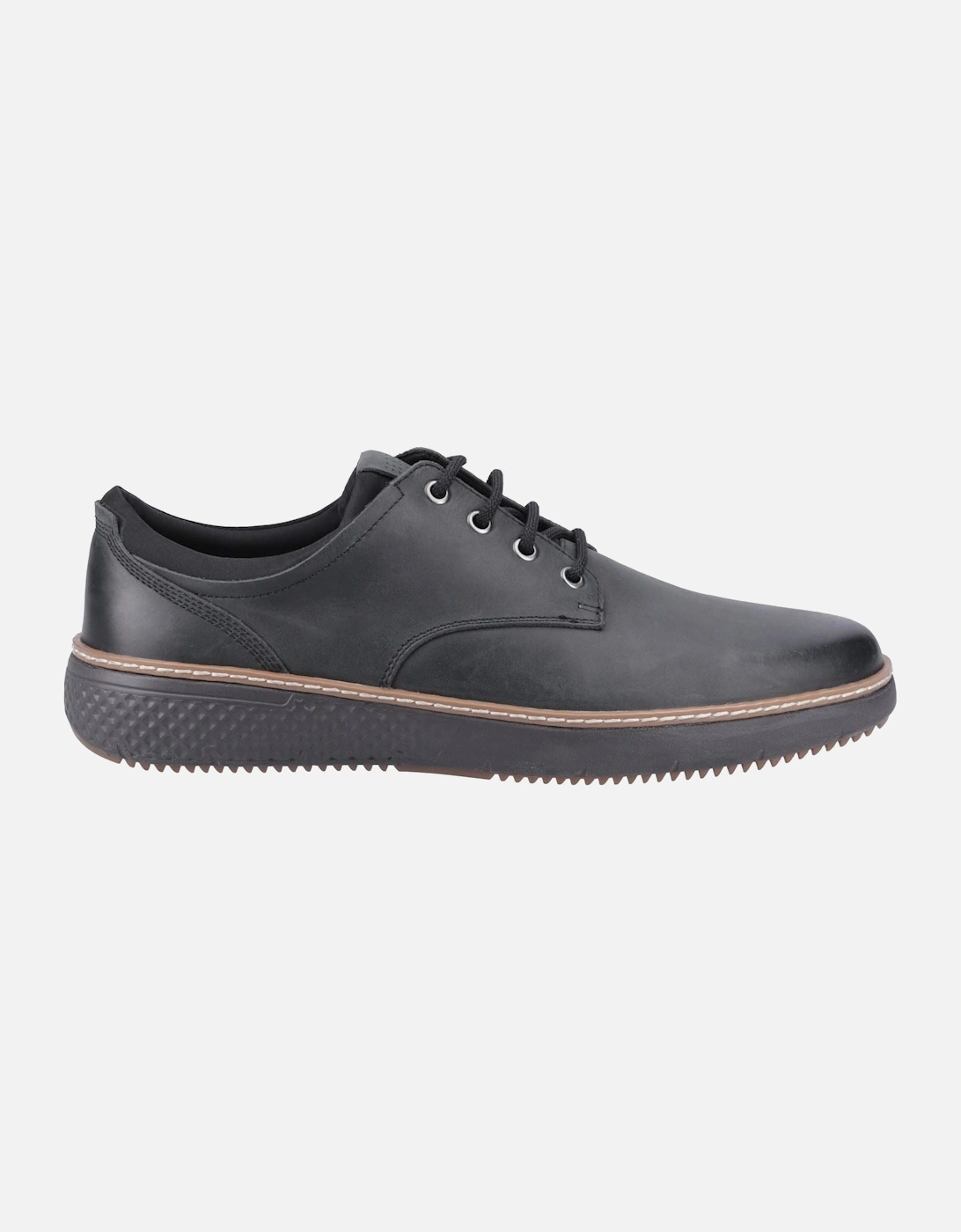 Kash Leather Men's Black Lace-Up Shoes