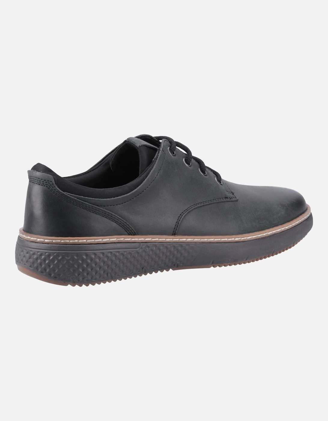 Kash Leather Men's Black Lace-Up Shoes