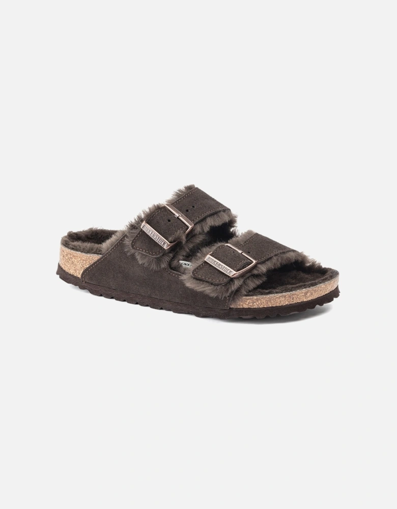 VL Shearling Womens Sandals - Mocha