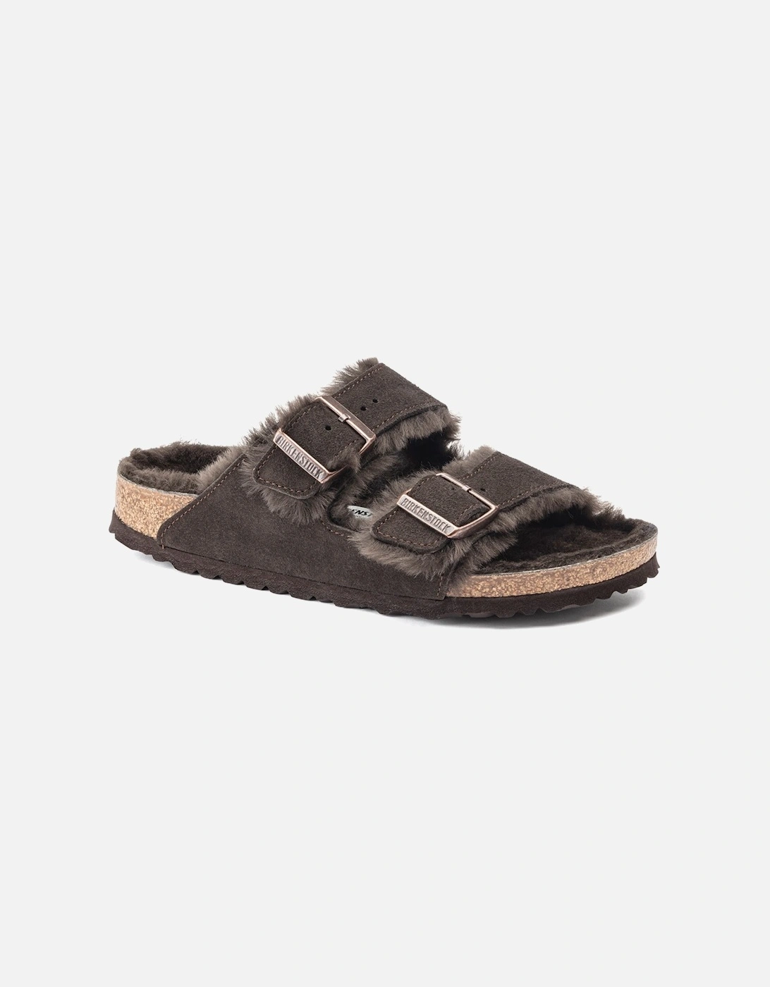 VL Shearling Womens Sandals - Mocha, 2 of 1