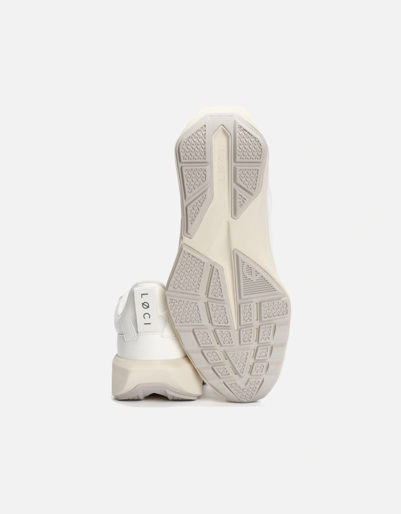 FLØ White/White Trainers