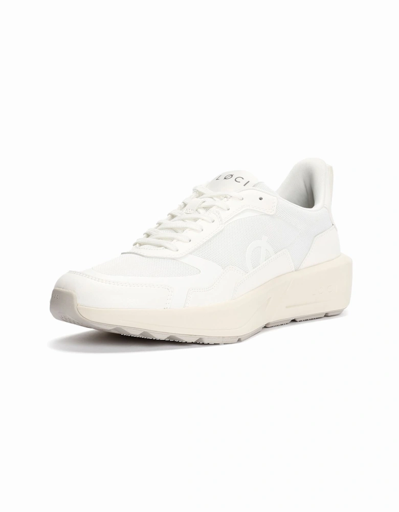 FLØ White/White Trainers