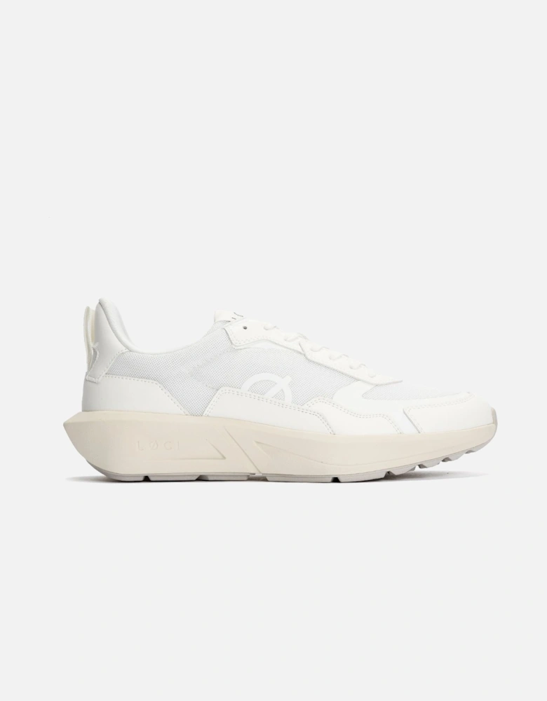 FLØ White/White Trainers