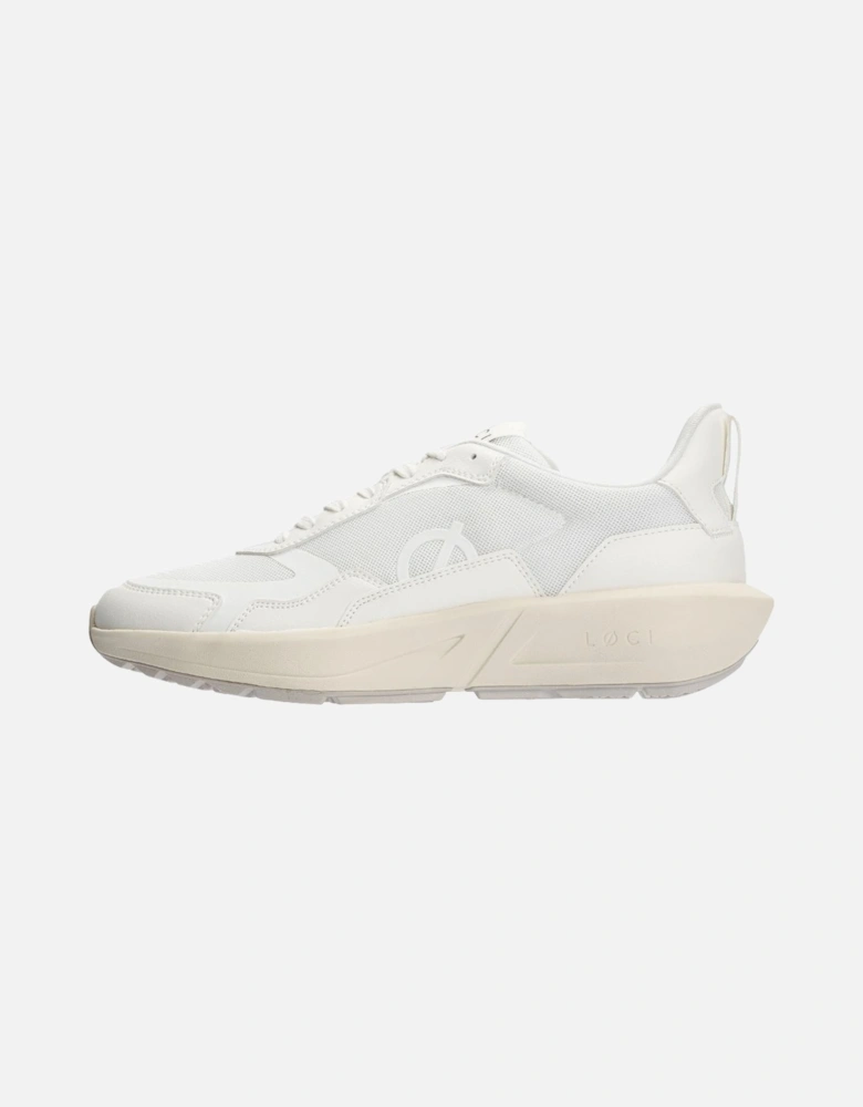 FLØ White/White Trainers