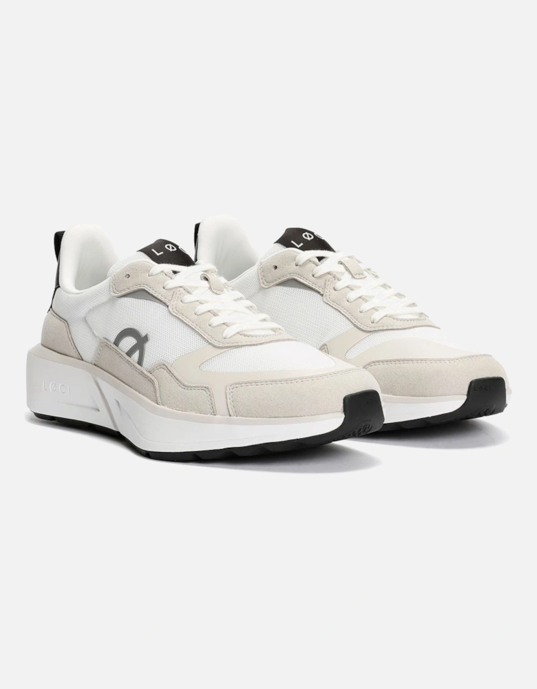 FLØ White/Grey/Black Trainers
