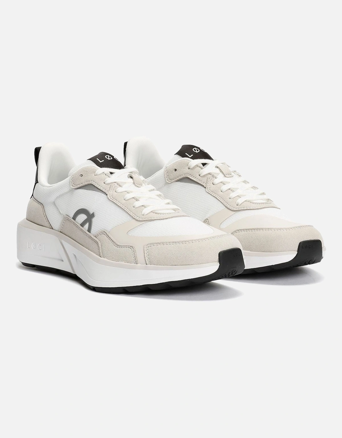FLØ White/Grey/Black Trainers, 9 of 8