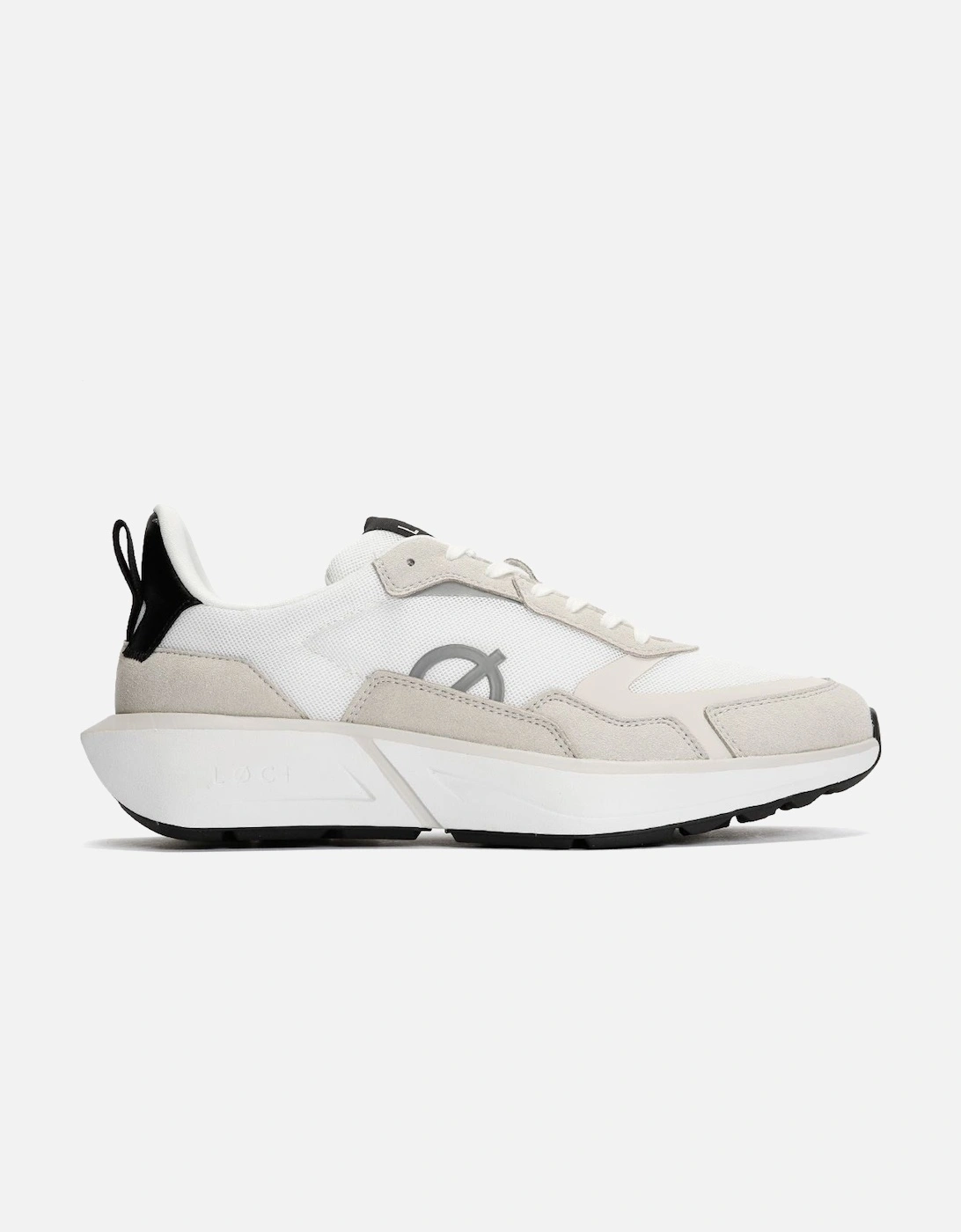 FLØ White/Grey/Black Trainers