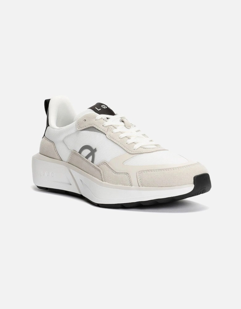 FLØ White/Grey/Black Trainers