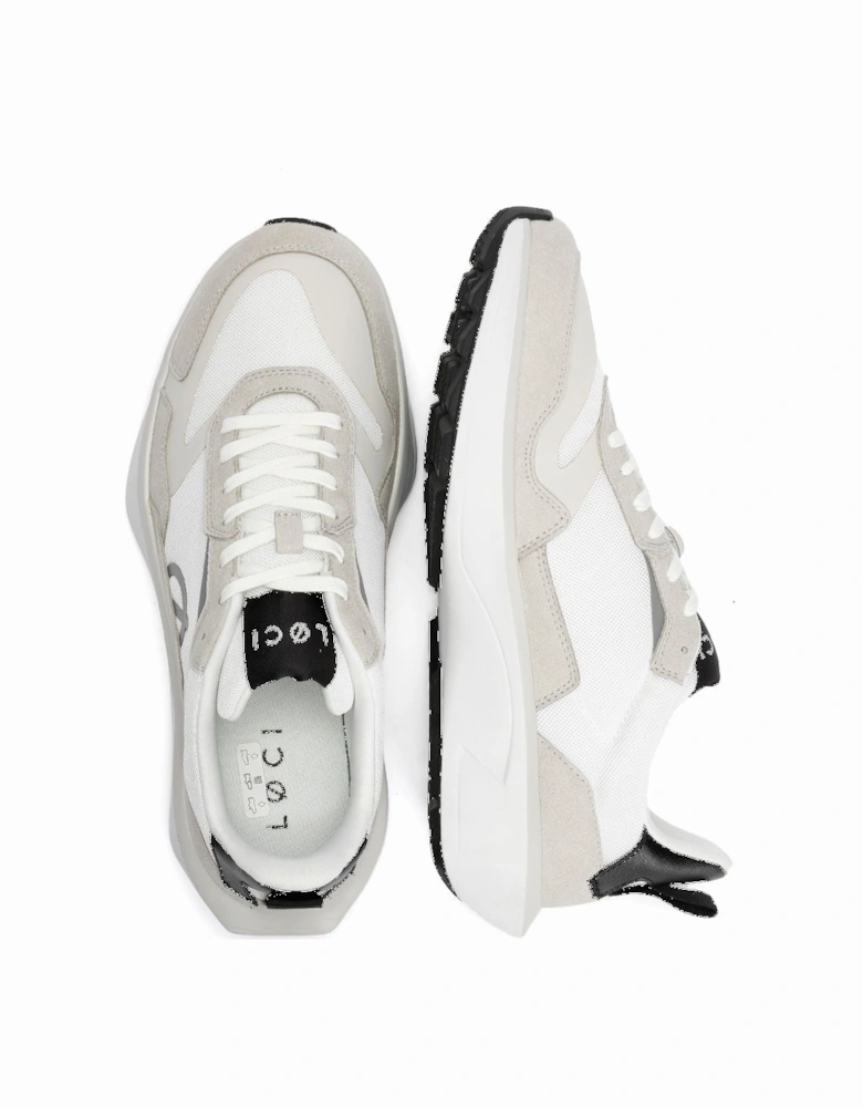 FLØ White/Grey/Black Trainers