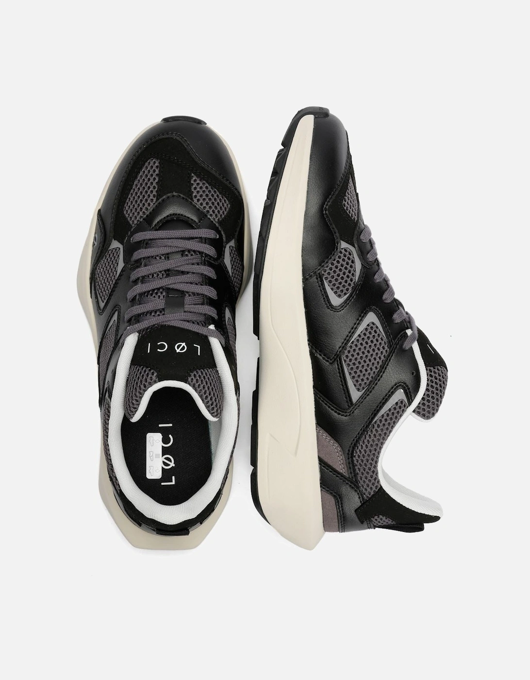 VØLT Black/Grey Trainers
