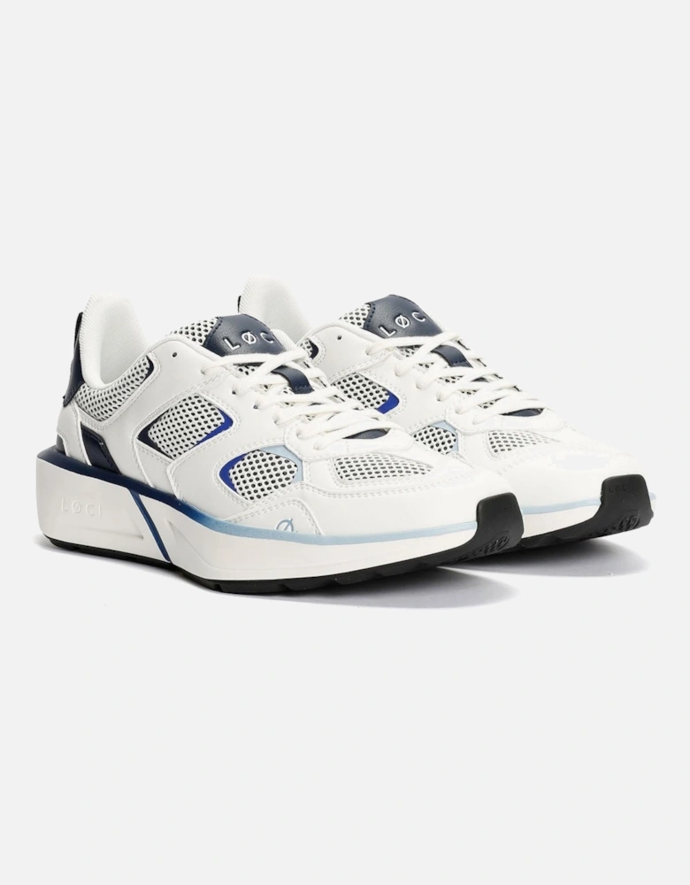 VØLT White/Navy/Blue Trainers