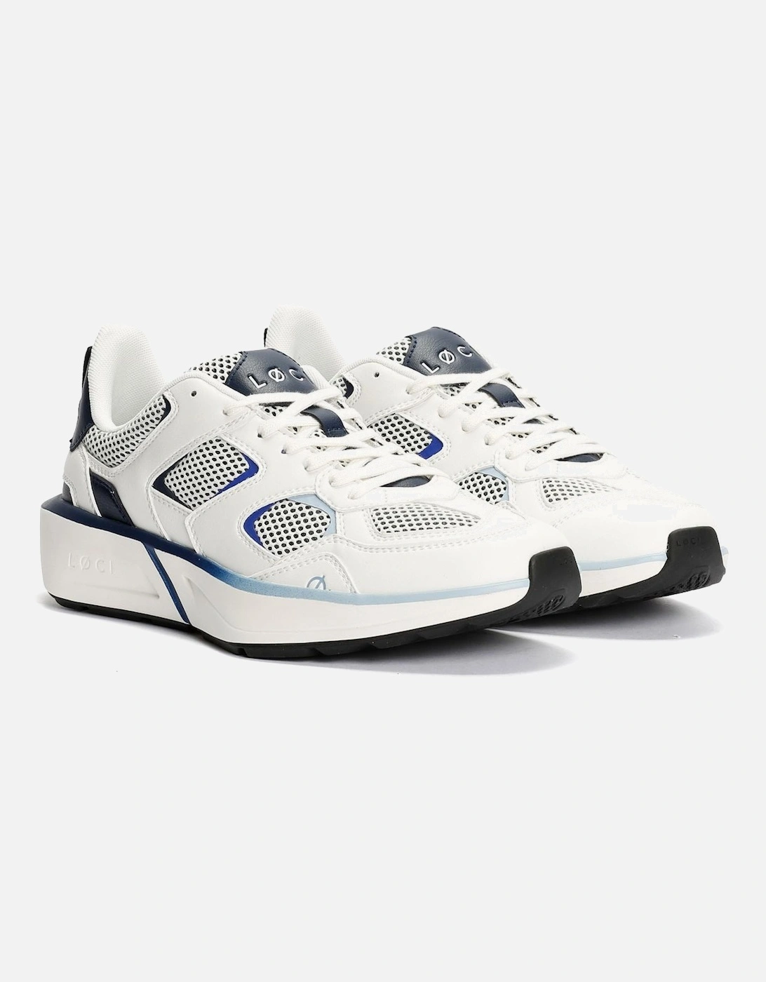 VØLT White/Navy/Blue Trainers, 9 of 8