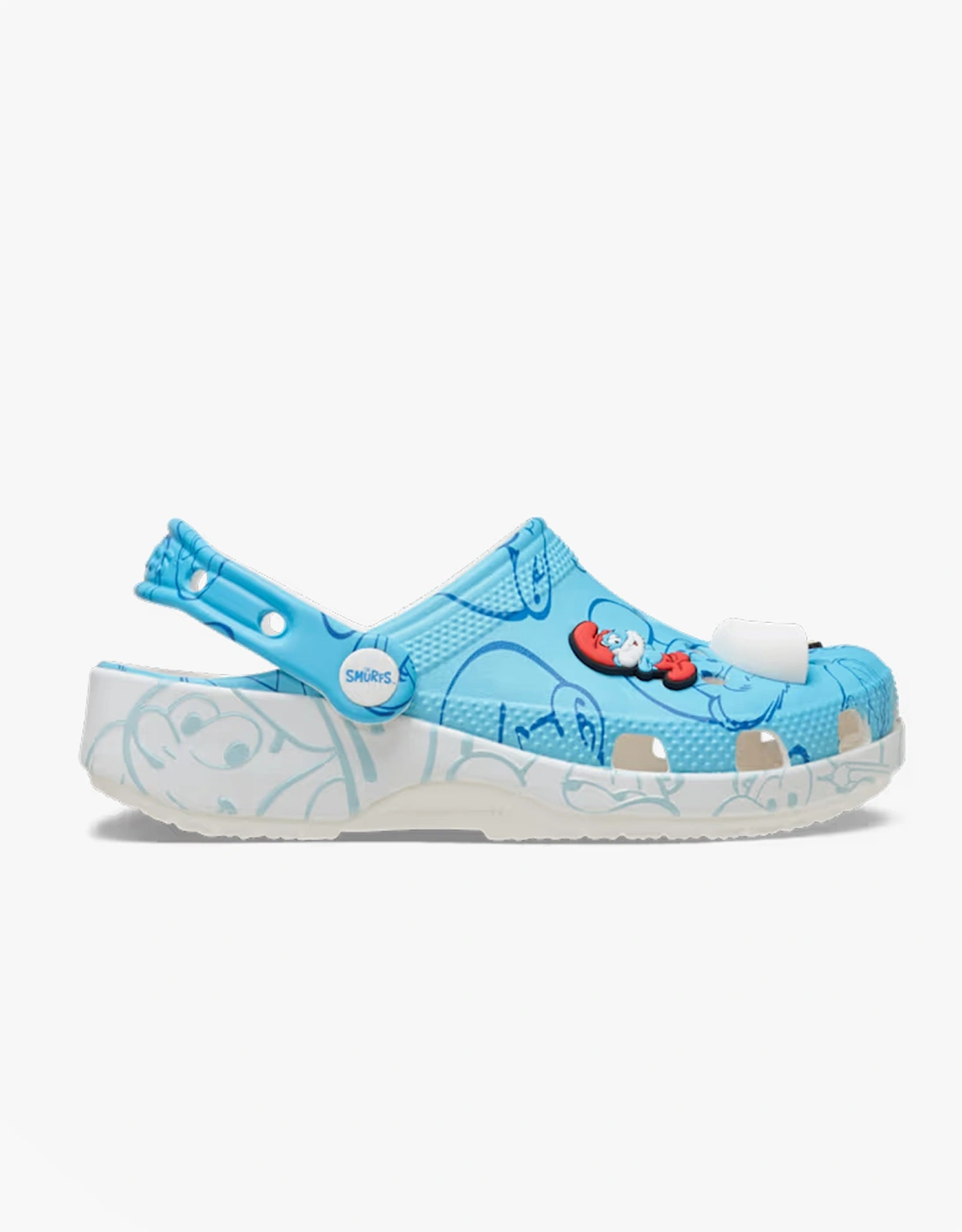 Crocs Unisex Multi Smurfs Classic Clogs - Size: Uk 5 Older Kids