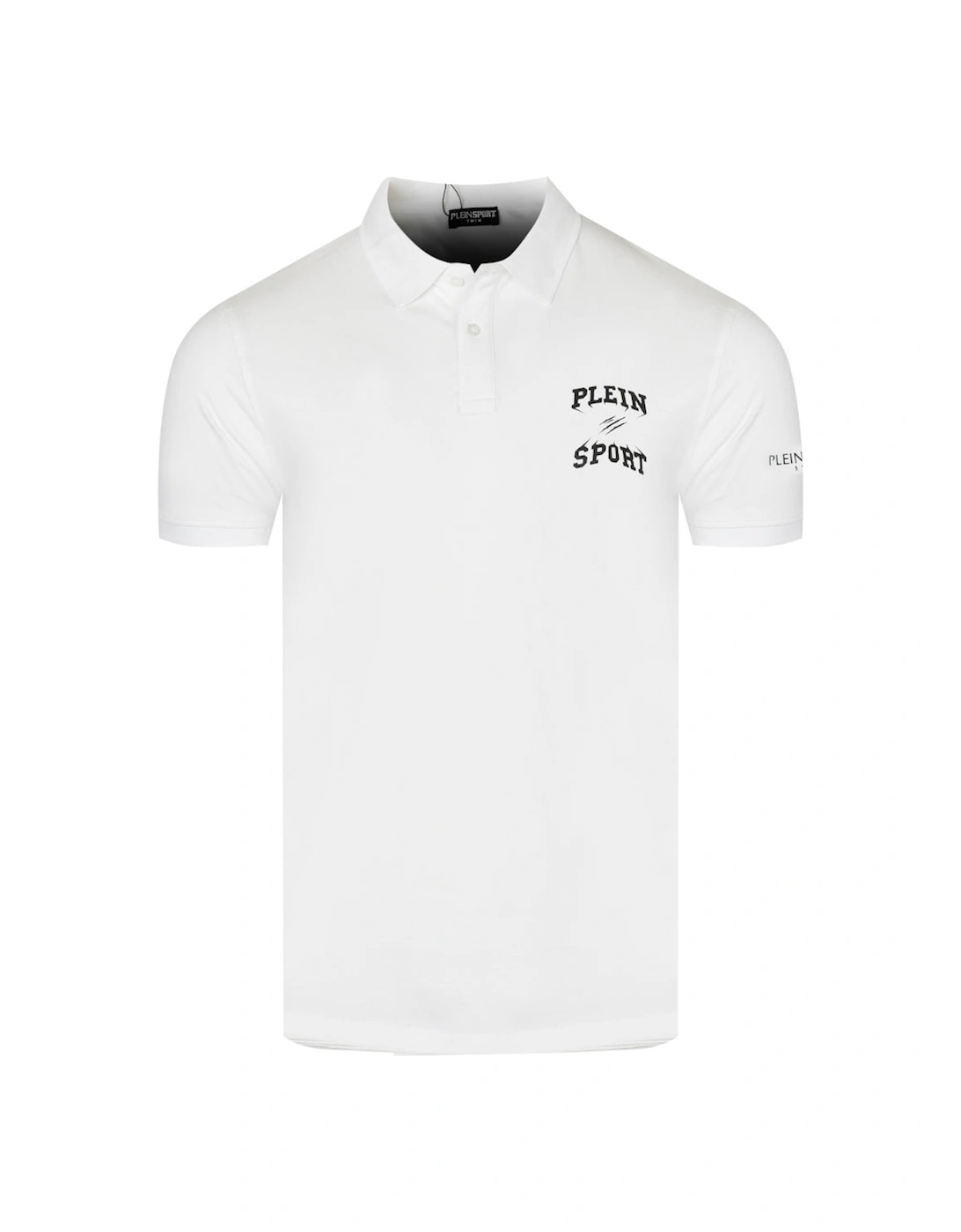 Plein Sport Small Logo White Polo Shirt, 5 of 4