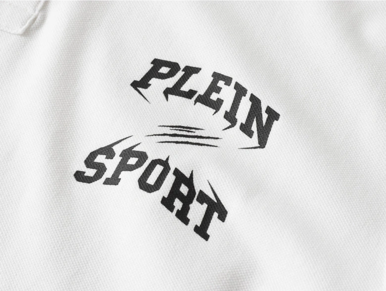 Plein Sport Small Logo White Polo Shirt