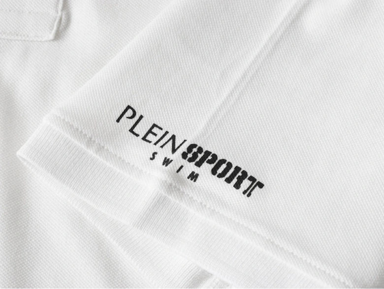 Plein Sport Small Logo White Polo Shirt