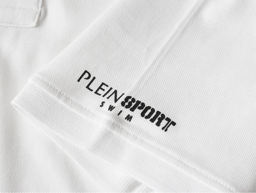 Plein Sport Small Logo White Polo Shirt