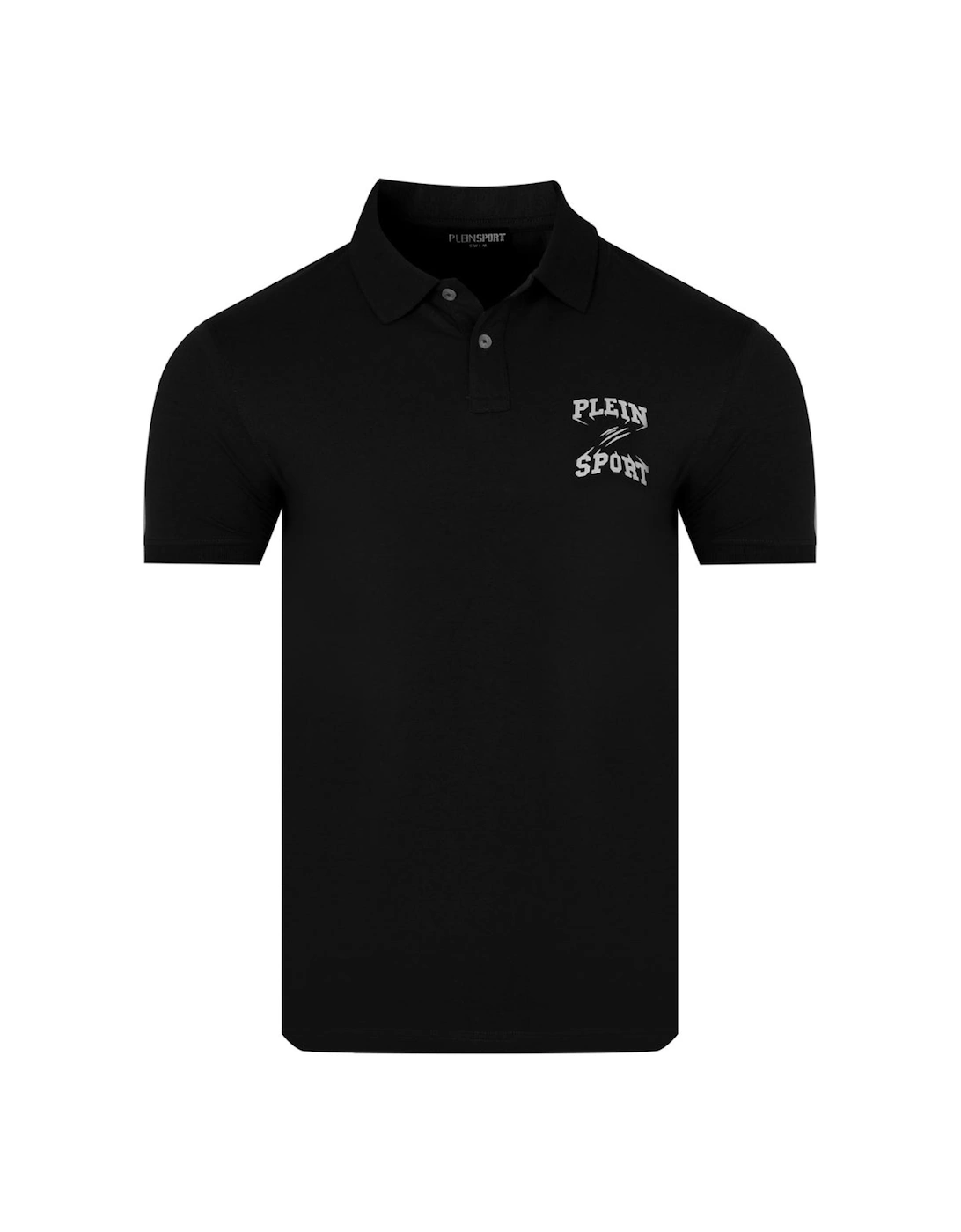 Plein Sport Small Logo Black Polo Shirt, 5 of 4