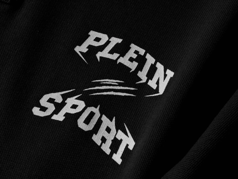 Plein Sport Small Logo Black Polo Shirt