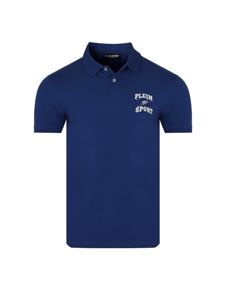 Plein Sport Small Logo Navy Blue Polo Shirt
